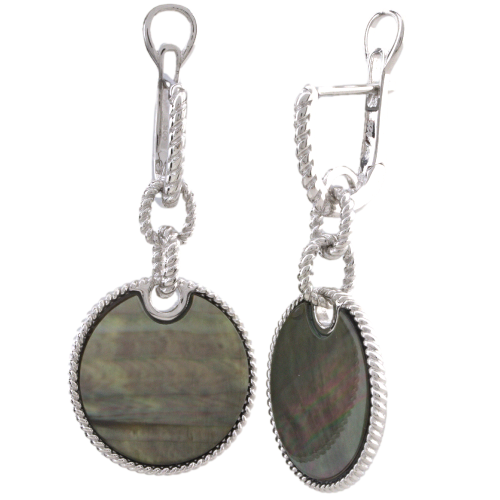 Серьги 925 SE2434-MOP