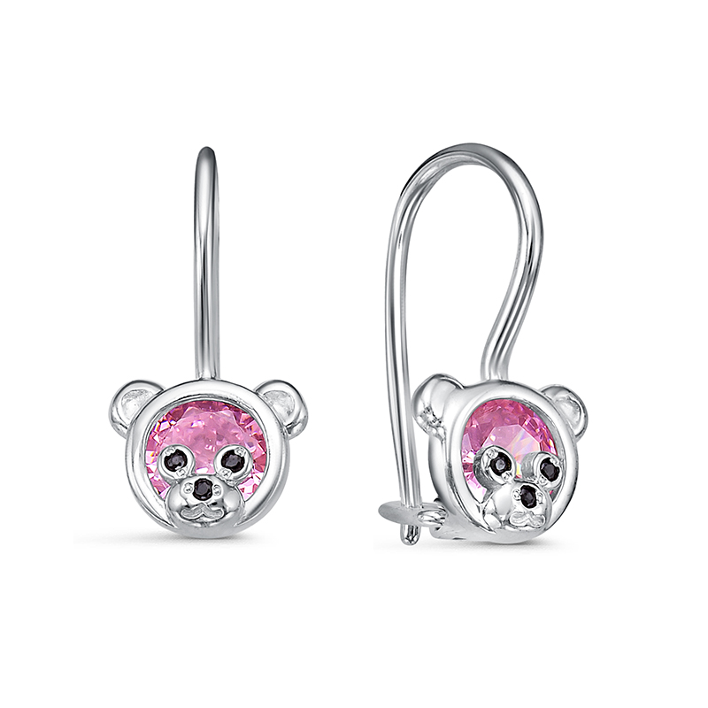 Серьги 925 "медведь-мишка" с1203923