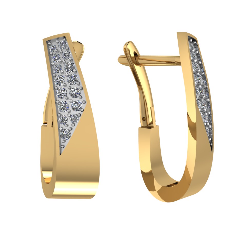 Серьги 585 08-217453