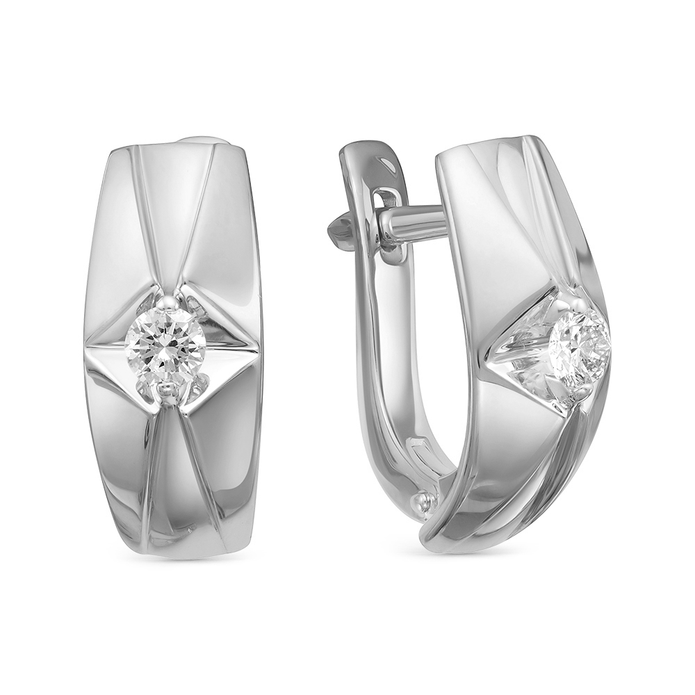 Серьги золотые с бриллиантами (585) 3234-21001