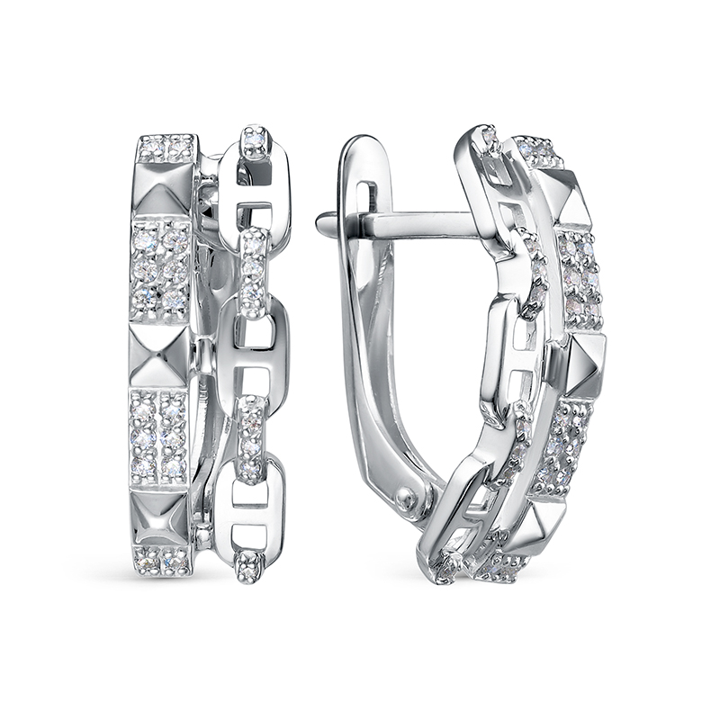 Серьги 925 "шипы" с1205435