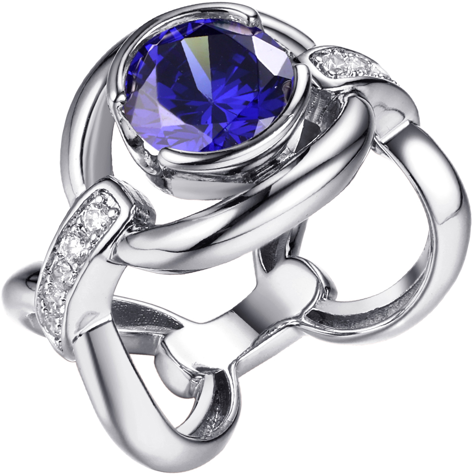 Кольцо 925 CZ-R03147-X-W-DT-X-W