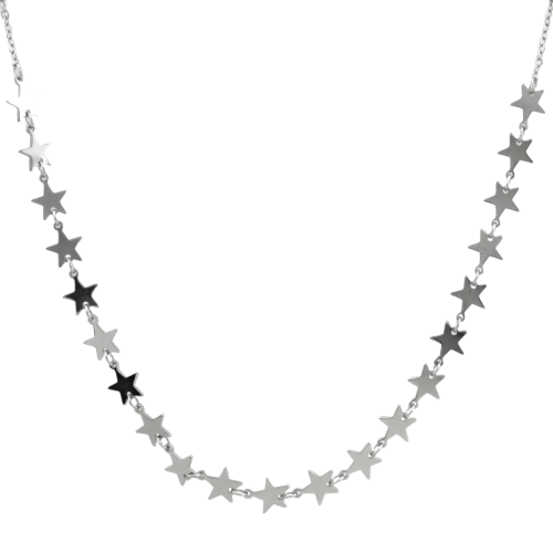 Колье серебрянное со звездами (925) N15026