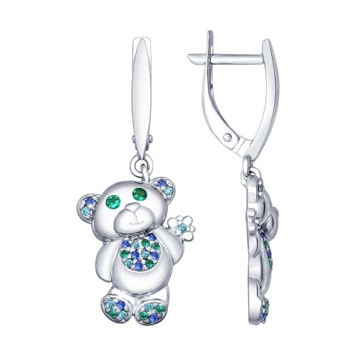 Серьги детские с мишкой (925) 94022524
