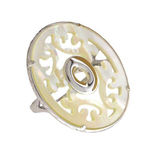 Кольцо 925 SR1656-MOP