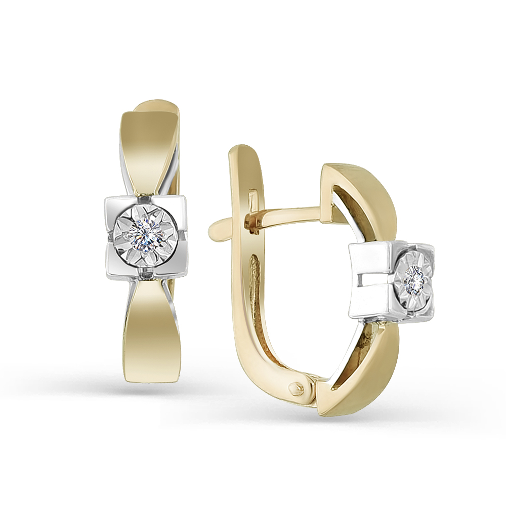Серьги 585 2-107-388Ж