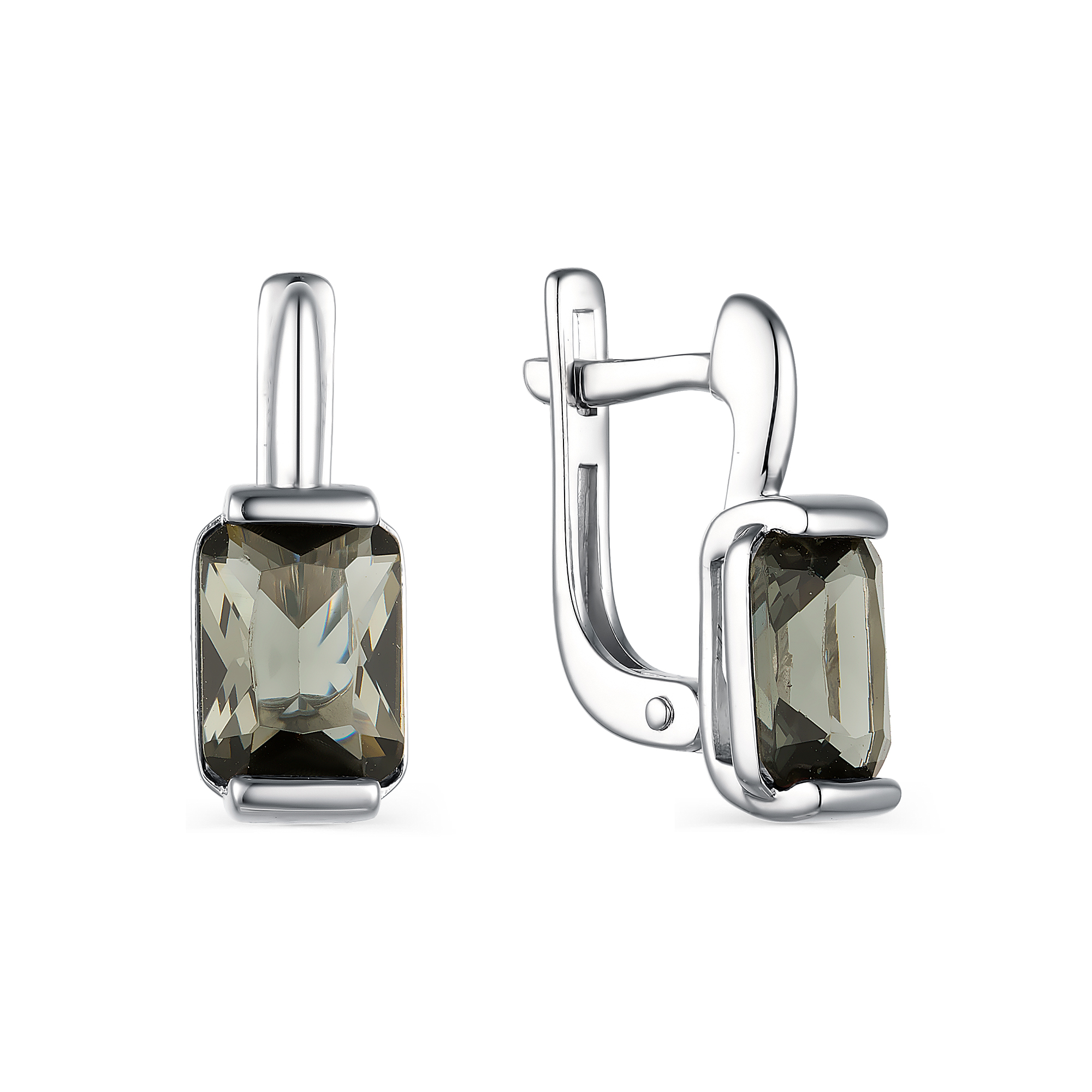 Серьги 925 02-1896/0ЧБК-00