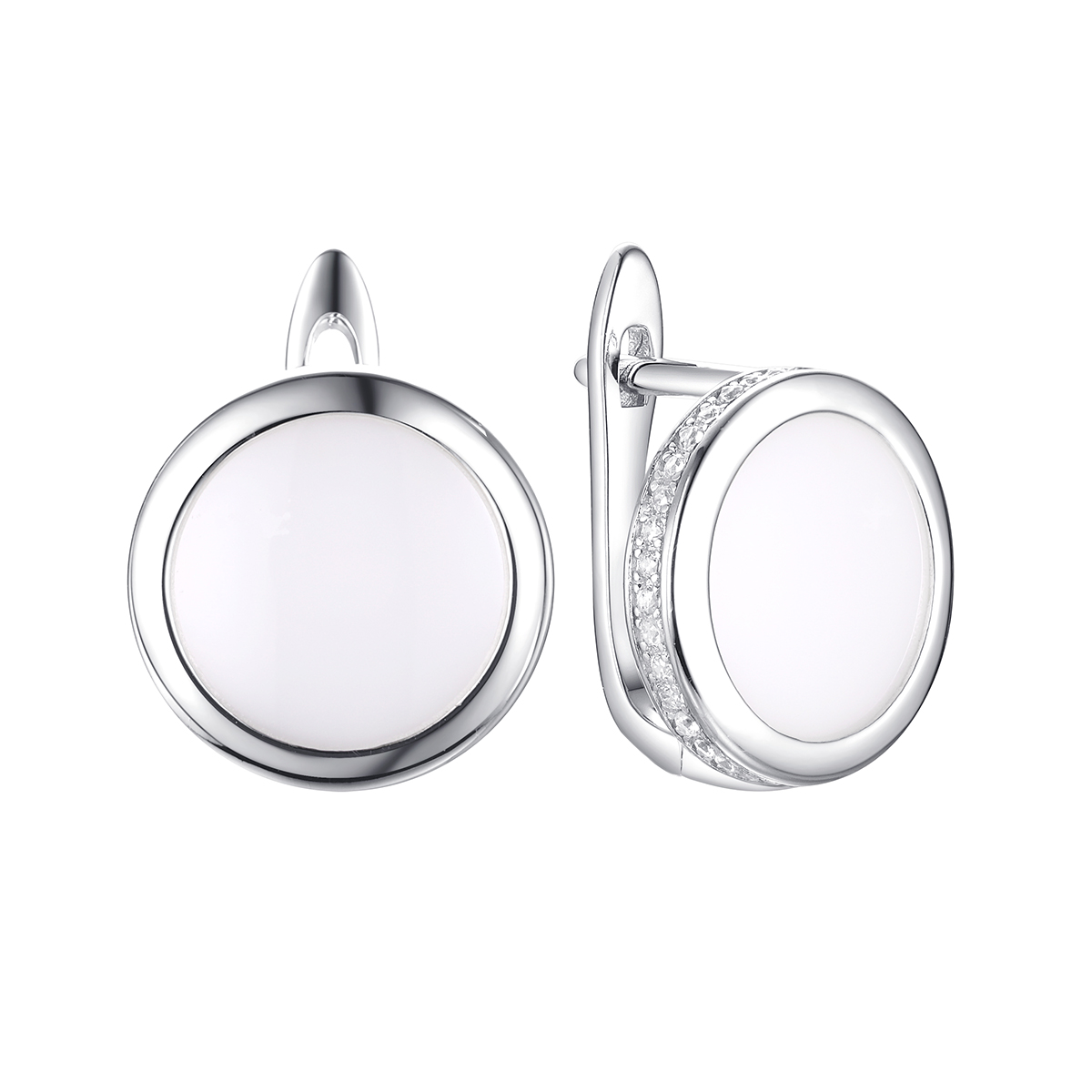 Серьги 925 TC-E01170-W-W-X