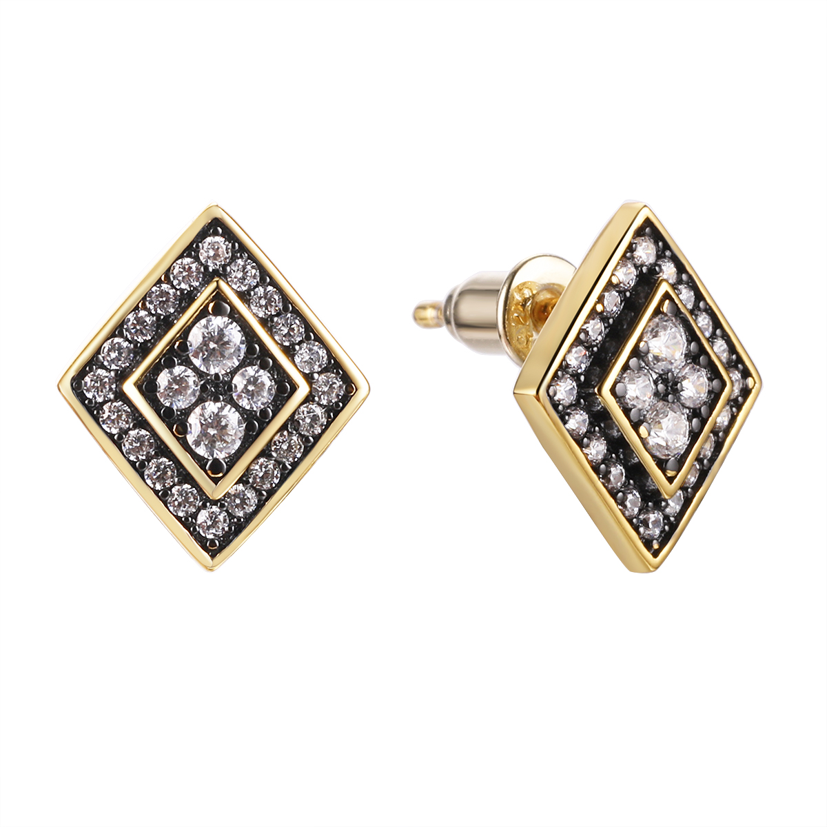 Серьги 925 CZ-E03499-X-LB-