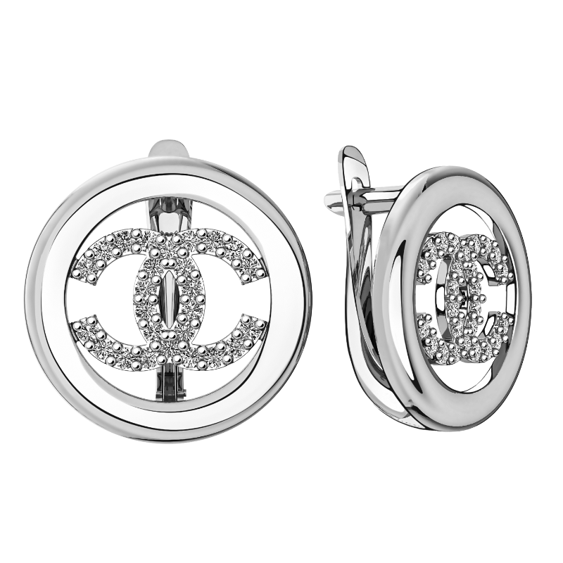 Серьги 585 "шан" 21-218255