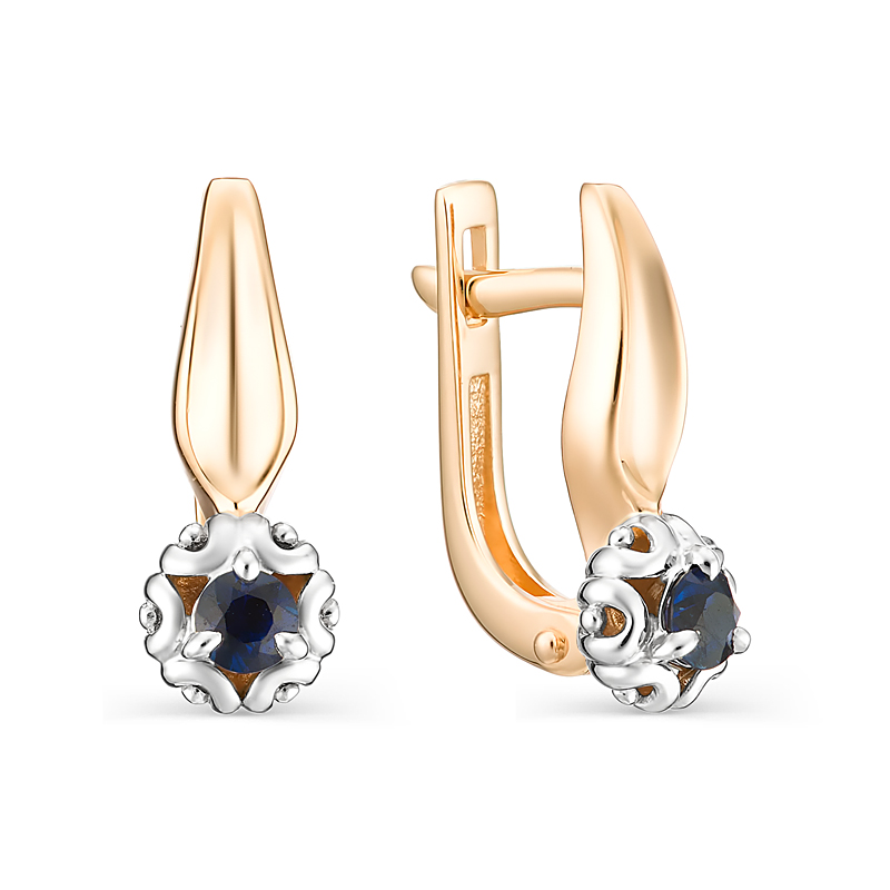 Серьги 585 23093-102
