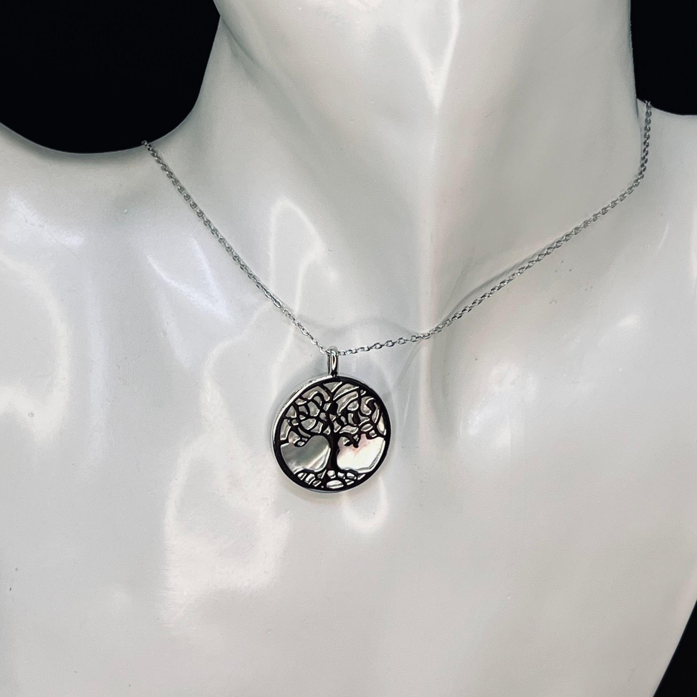 Колье серебрянное с деревом (925) 28Е147221