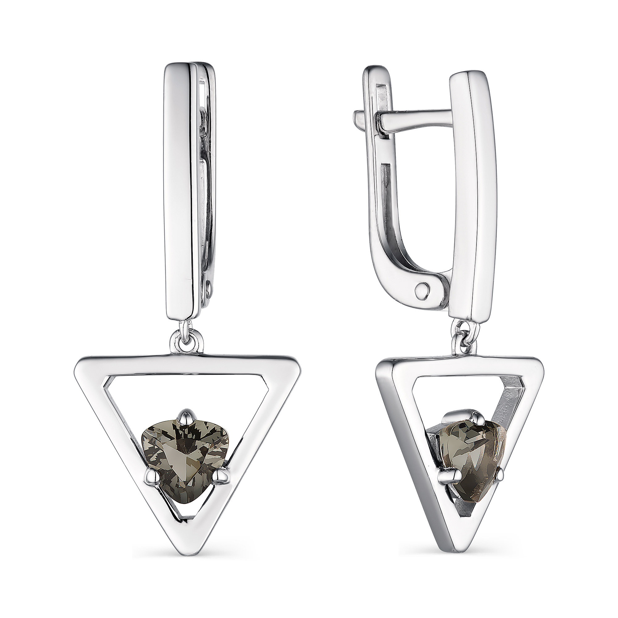Серьги 925 02-1846/0ЧБК-00