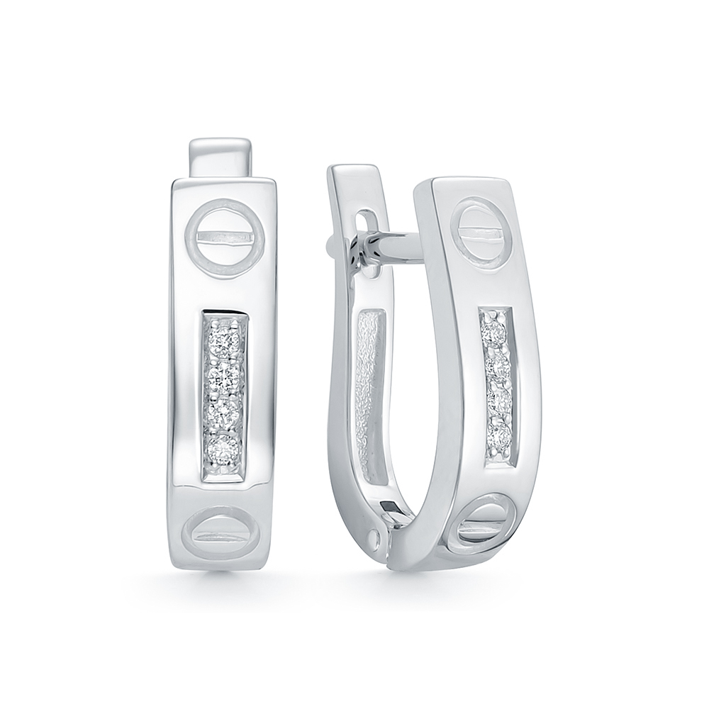 Серьги 585 "карт" 990-2200