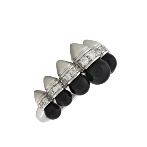 Кольцо 925 "шипы" SR39475-ON