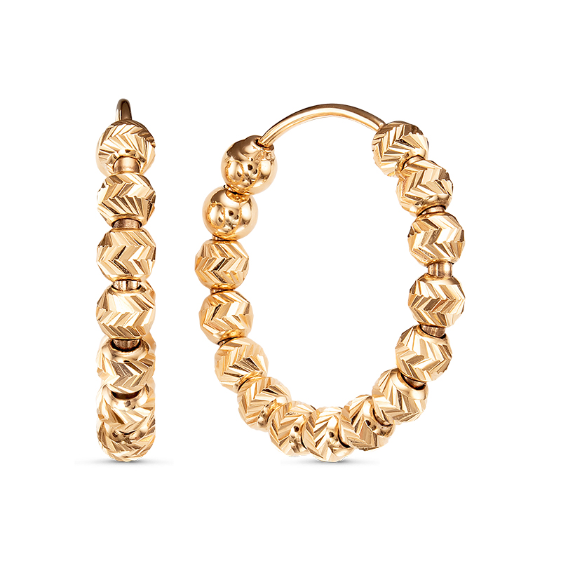 Серьги д.2,5см. 585 2208062