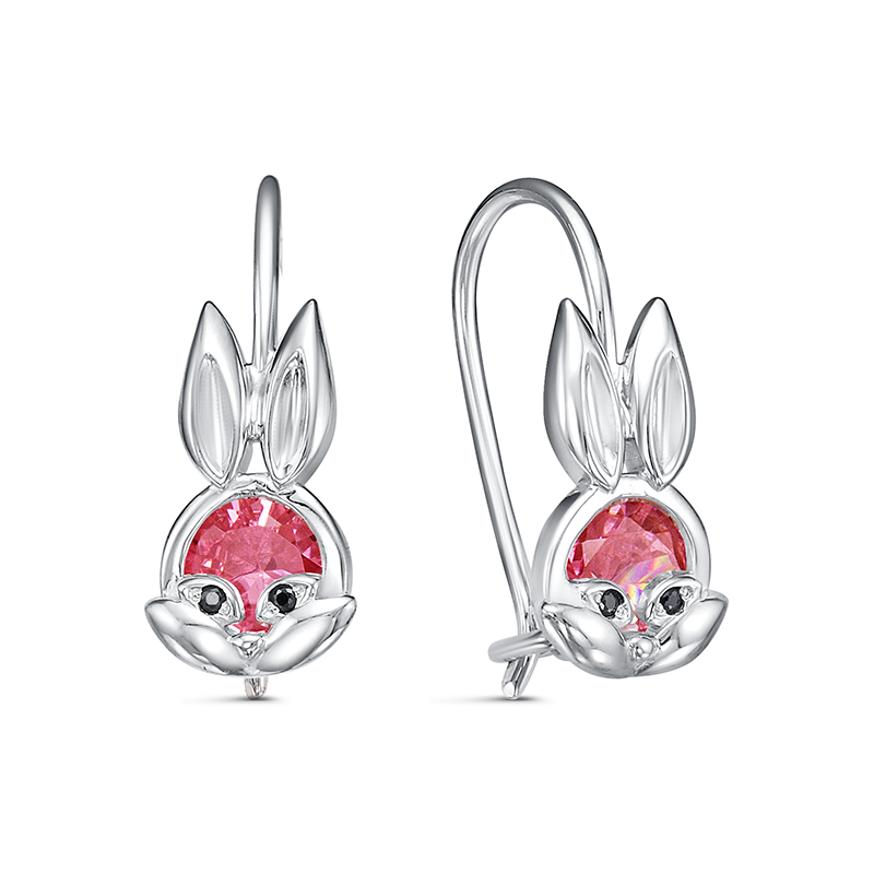 Серьги 925 "заяц" с1203919