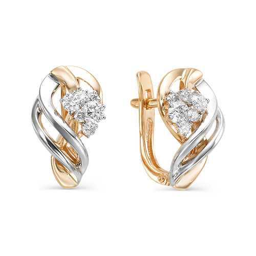 Серьги 585 2-106-470к