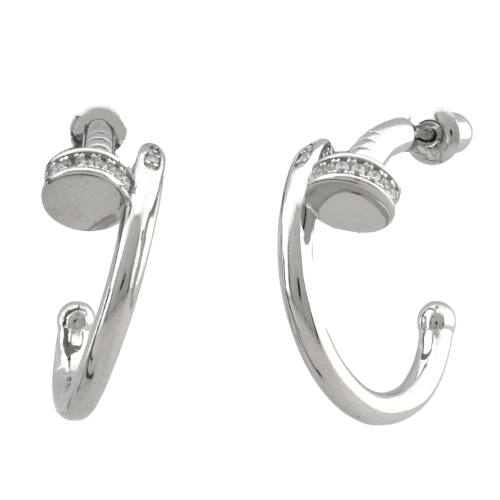 Серьги в виде гвоздя из серебра (925) 292E31(S68)