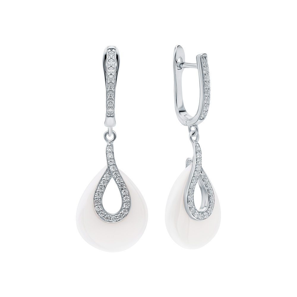 Серьги 925 TC-E00144-W-W-X-X-W