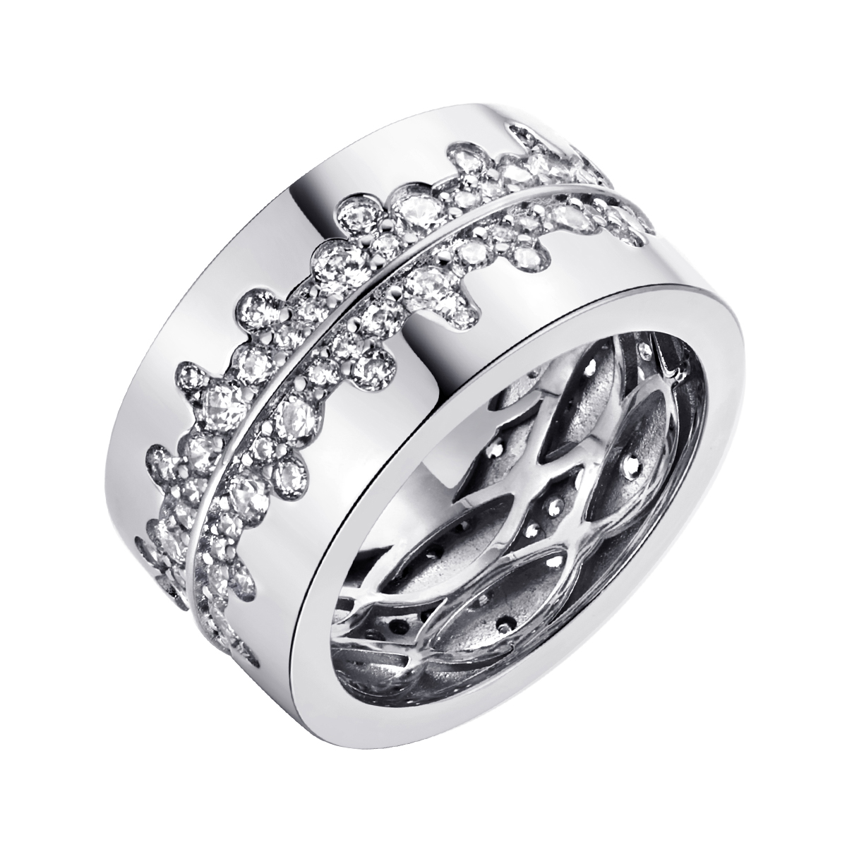 Кольцо 925 CZ-R02989-X-W-X